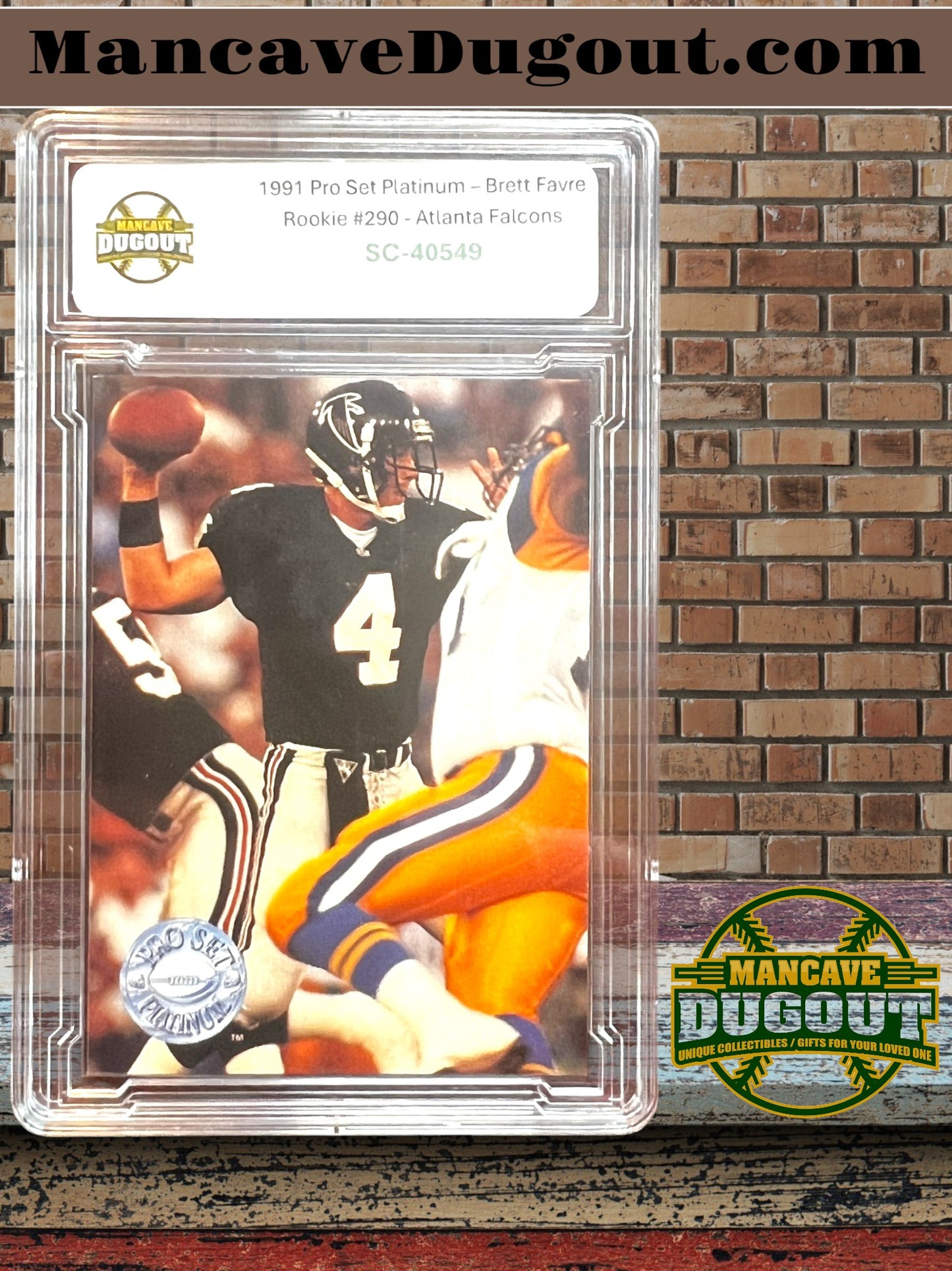 1991 Pro Set Platinum – Brett Favre Rookie #290 - Atlanta Falcons