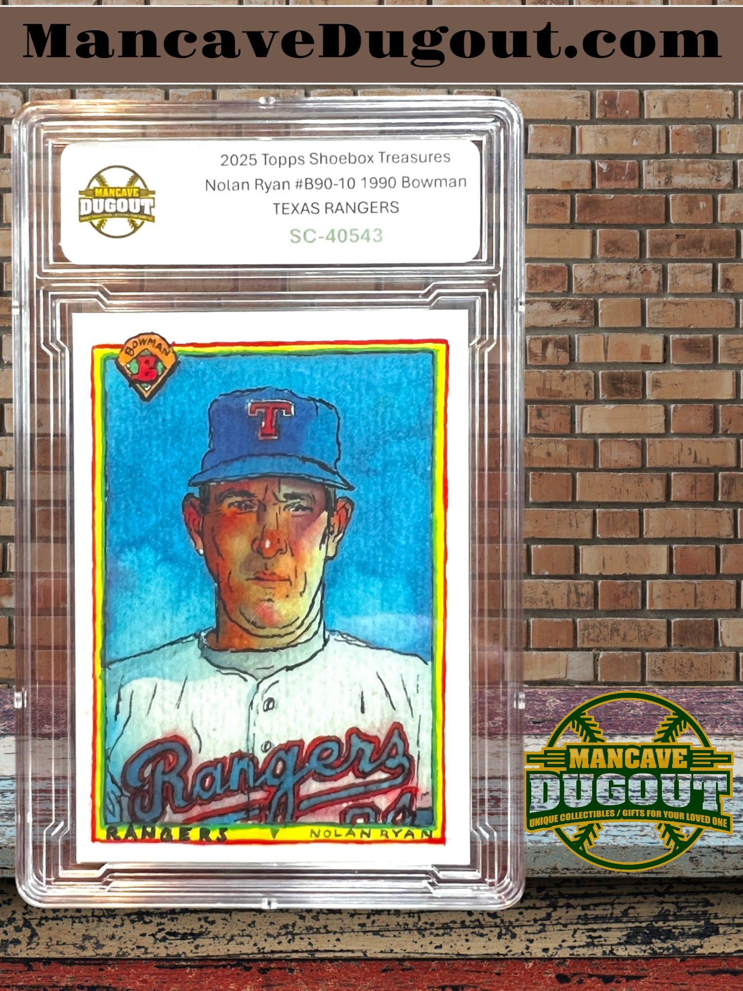 2025 Topps Shoebox Treasures - 1990 Bowman Nolan Ryan #B90 10 Texas Rangers
