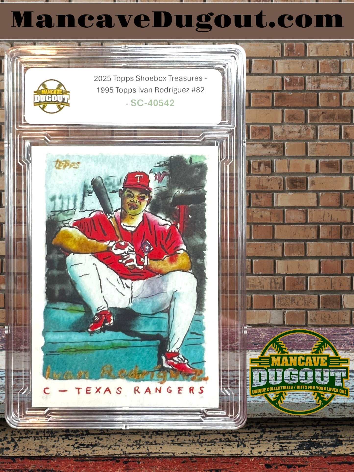 2025 Topps Shoebox Treasures - 1995 Topps Ivan Rodriguez #82 Texas Rangers