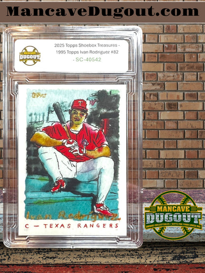 2025 Topps Shoebox Treasures - 1995 Topps Ivan Rodriguez #82 Texas Rangers