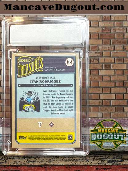 2025 Topps Shoebox Treasures - 1995 Topps Ivan Rodriguez #82 Texas Rangers