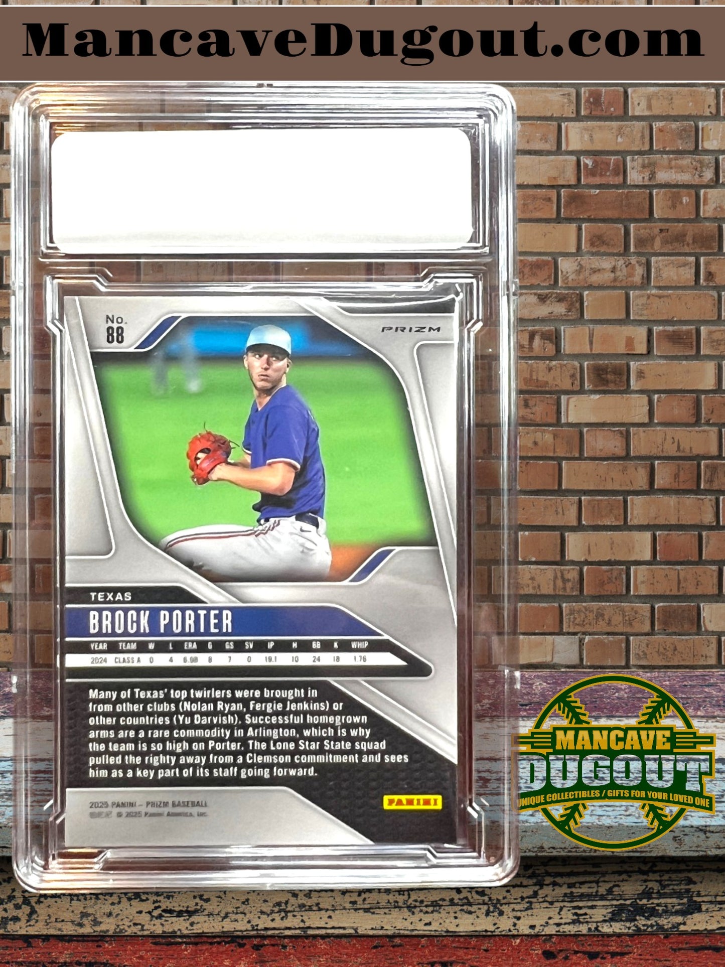 2025 Panini Prizm Baseball - Brock Porter • Red Wave Prizm Texas Rangers
