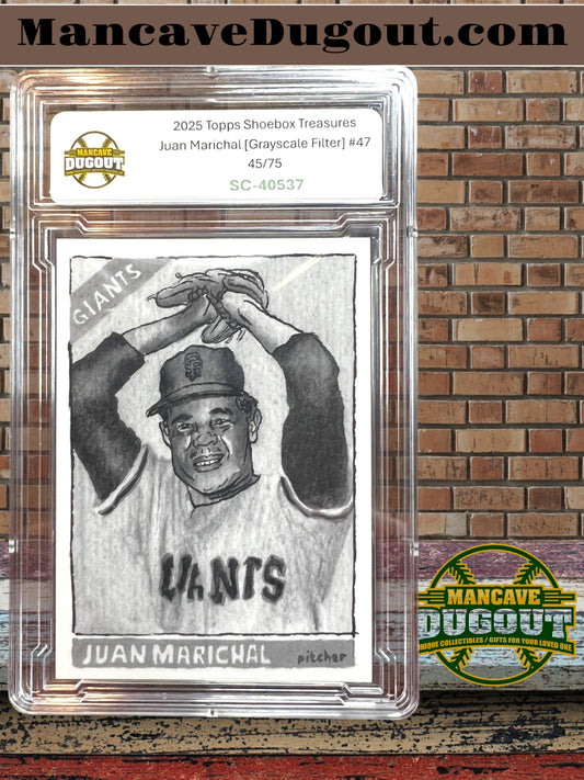 Juan Marichal – 2025 Topps Shoebox Treasures - Grayscale Filter • #47 • Serial #45/75