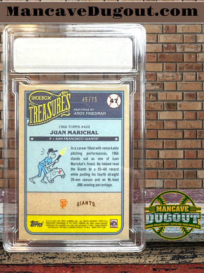 Juan Marichal – 2025 Topps Shoebox Treasures - Grayscale Filter • #47 • Serial #45/75