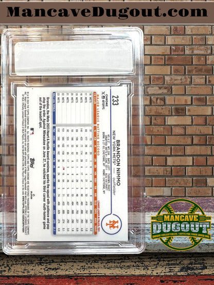 2024 Topps Chrome – Brandon Nimmo - Magenta Speckle Refractor • #233 Serial Numbered 204/350