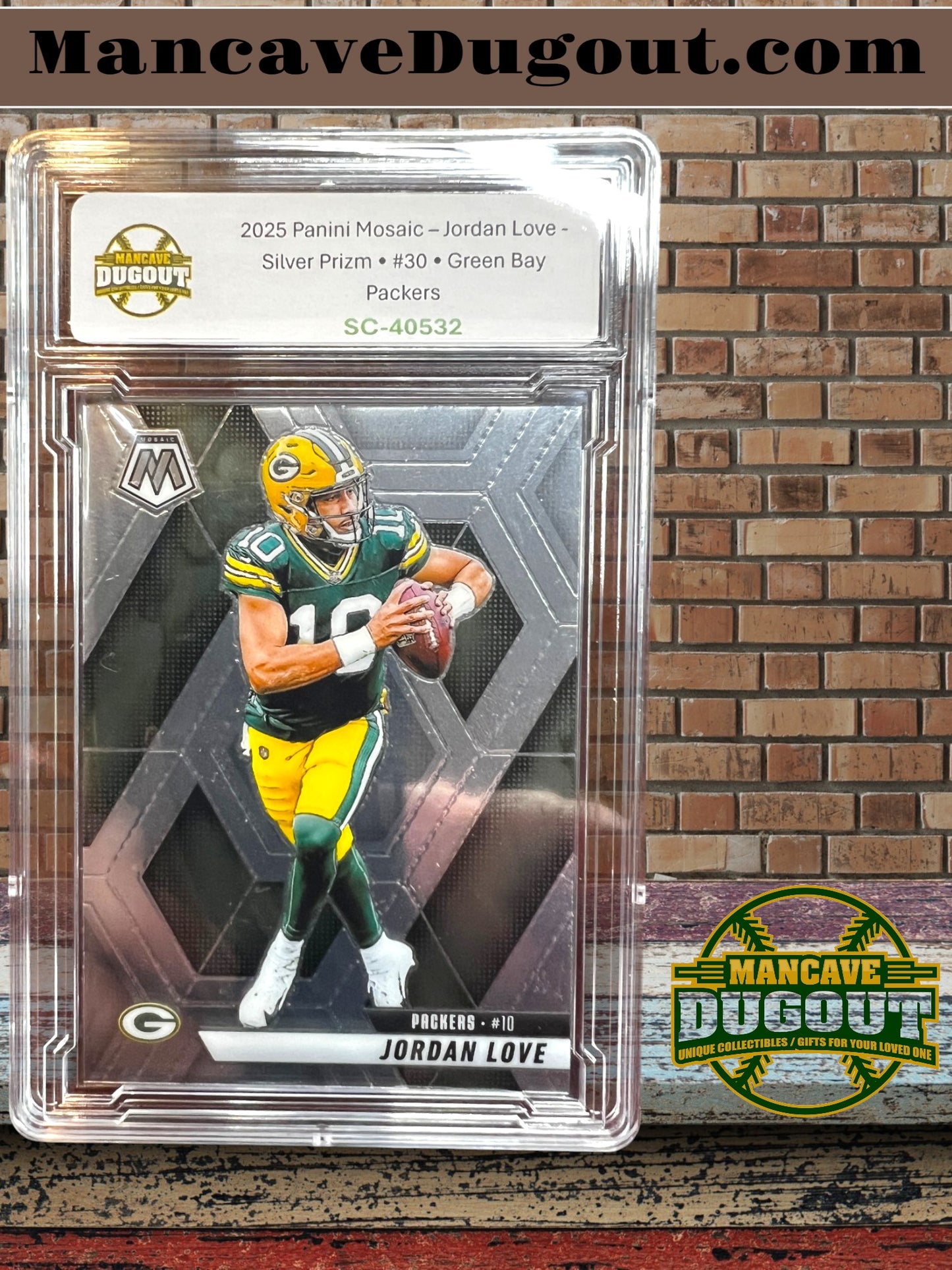 2025 Panini Mosaic – Jordan Love - Silver Prizm • #30 • Green Bay Packers