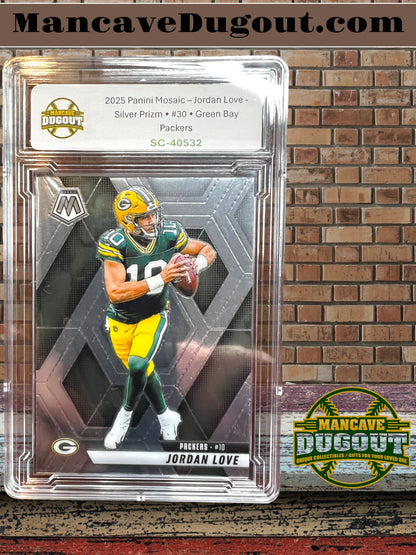2025 Panini Mosaic – Jordan Love - Silver Prizm • #30 • Green Bay Packers