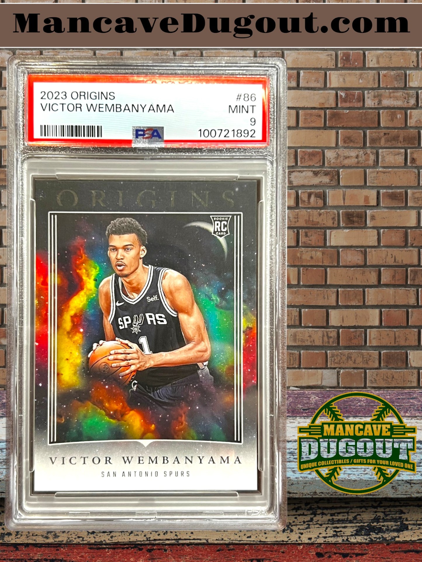 Victor Wembanyama — 2023 24 Panini Origins - Rookie Card #86 — PSA 9 Mint
