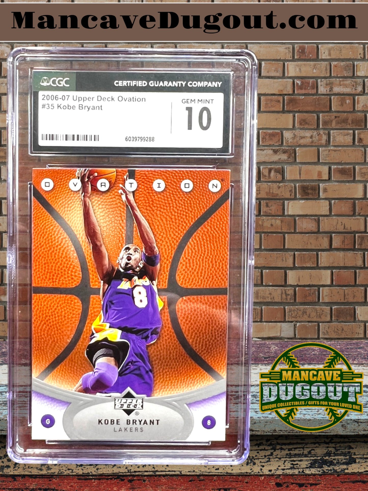 2006 07 Upper Deck Ovation #35 Kobe Bryant CGC 10 GEM MINT Lakers