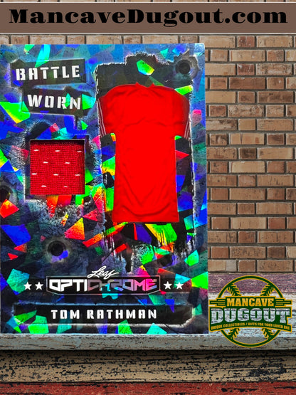 Tom Rathman — 2026 Leaf Optichrome - Battle Worn Jersey Memorabilia — #8/8