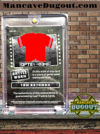 Tom Rathman — 2026 Leaf Optichrome - Battle Worn Jersey Memorabilia — #8/8