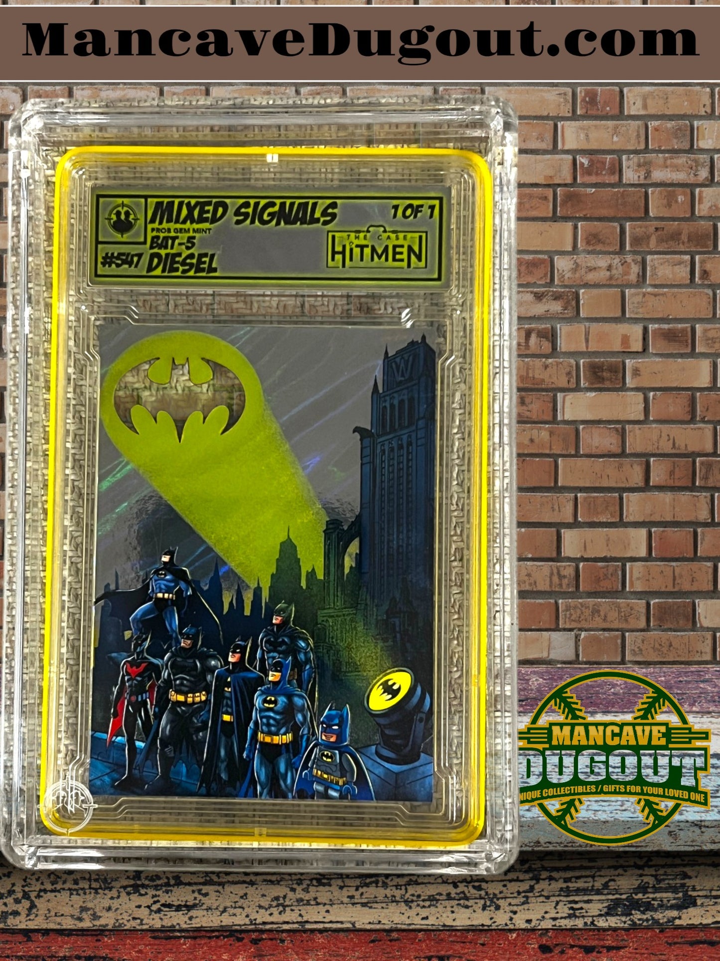 The Case Hitman – Batman Mixed Signal – 1/1 Custom Art Card w/ Mini Spotlight Display