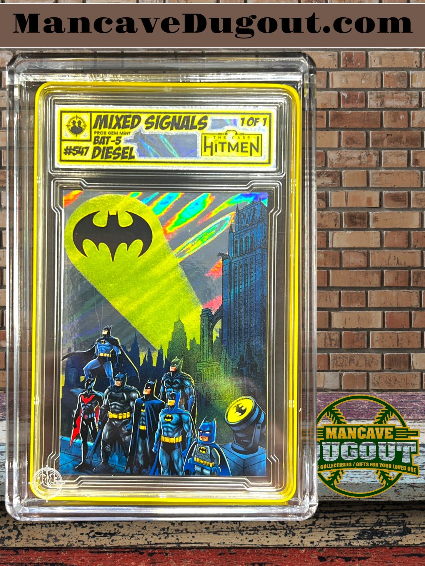 The Case Hitman – Batman Mixed Signal – 1/1 Custom Art Card w/ Mini Spotlight Display