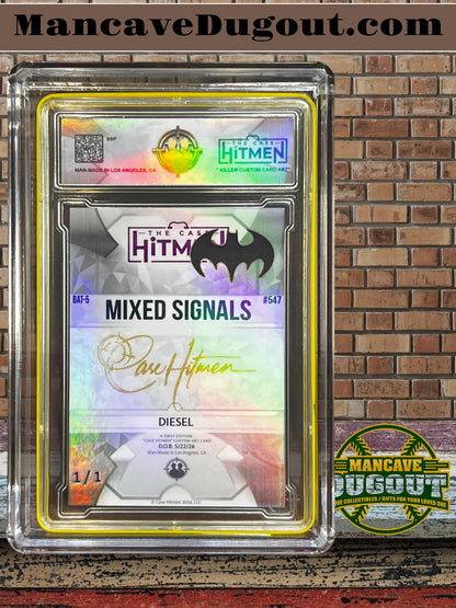 The Case Hitman – Batman Mixed Signal – 1/1 Custom Art Card w/ Mini Spotlight Display