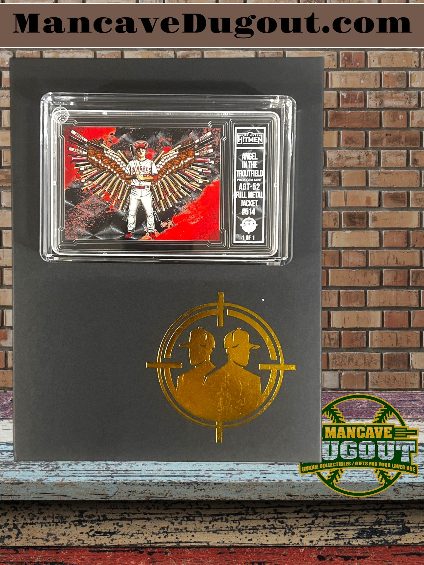 Mike Trout – Angel In The Troutfield – Full Metal Jacket - 2026 The Case Hitmen • Artist Proof 1/1