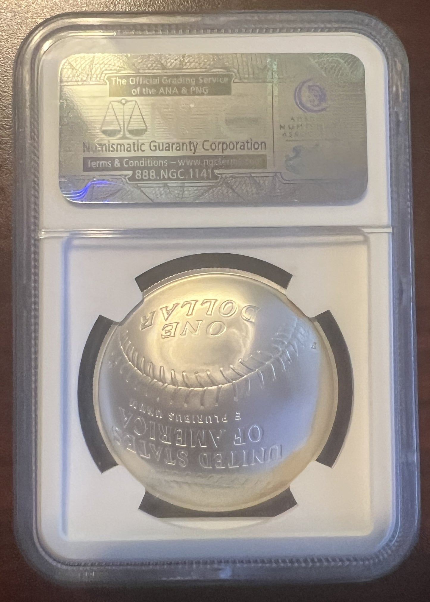 2014 Baseball Hall of Fame Silver Dollar – MS70