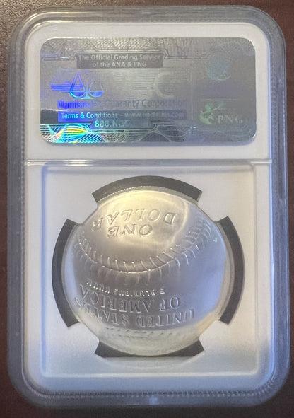 2014 Baseball Hall of Fame Silver Dollar – MS70