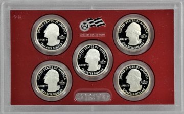 2010 SILVER PROOF SET in OGP Red Box with COA (14 coins, Choice BU)