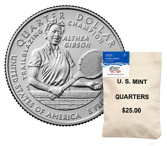 American Women Quarters 2025 Bags - Althea Gibson – Philadelphia (P)