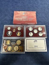 2010 SILVER PROOF SET in OGP Red Box with COA (14 coins, Choice BU)