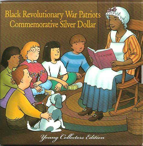 1998 S Black Revolutionary War Patriots Young Collectors Commemorative Silver Dollar OGP