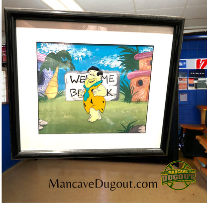 Original Hanna Barbera FLINTSTONES cel from the mid-70s. - Featuring Fred Flintstone