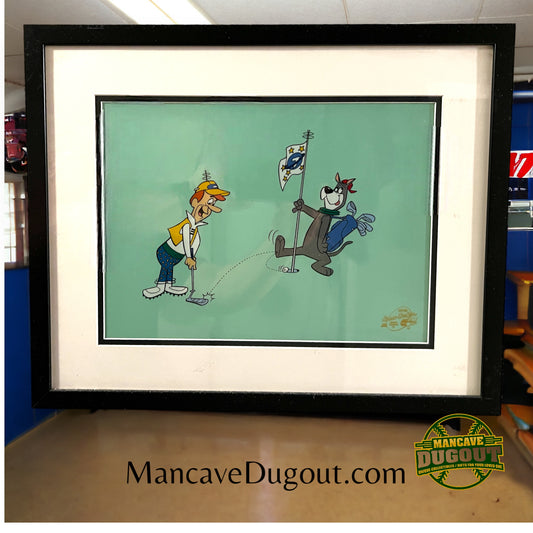 The Jetsons Hanna Barbera, Putt To The Mutt Animated Serigraph Cel Framed Golf