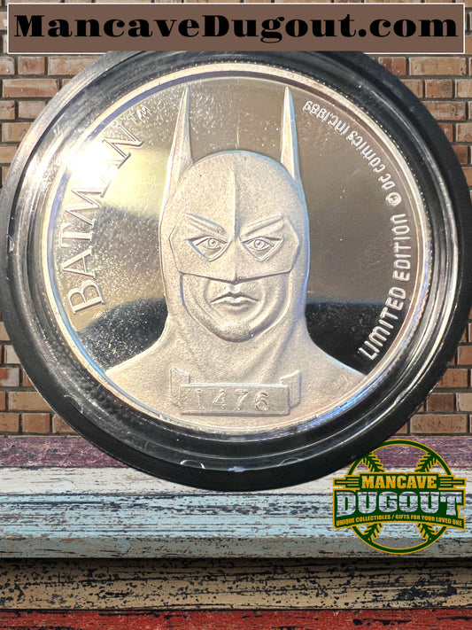 1989 Batman Coins Complete Set Matching Serial #'s - 1oz Silver - #1476 or #2353