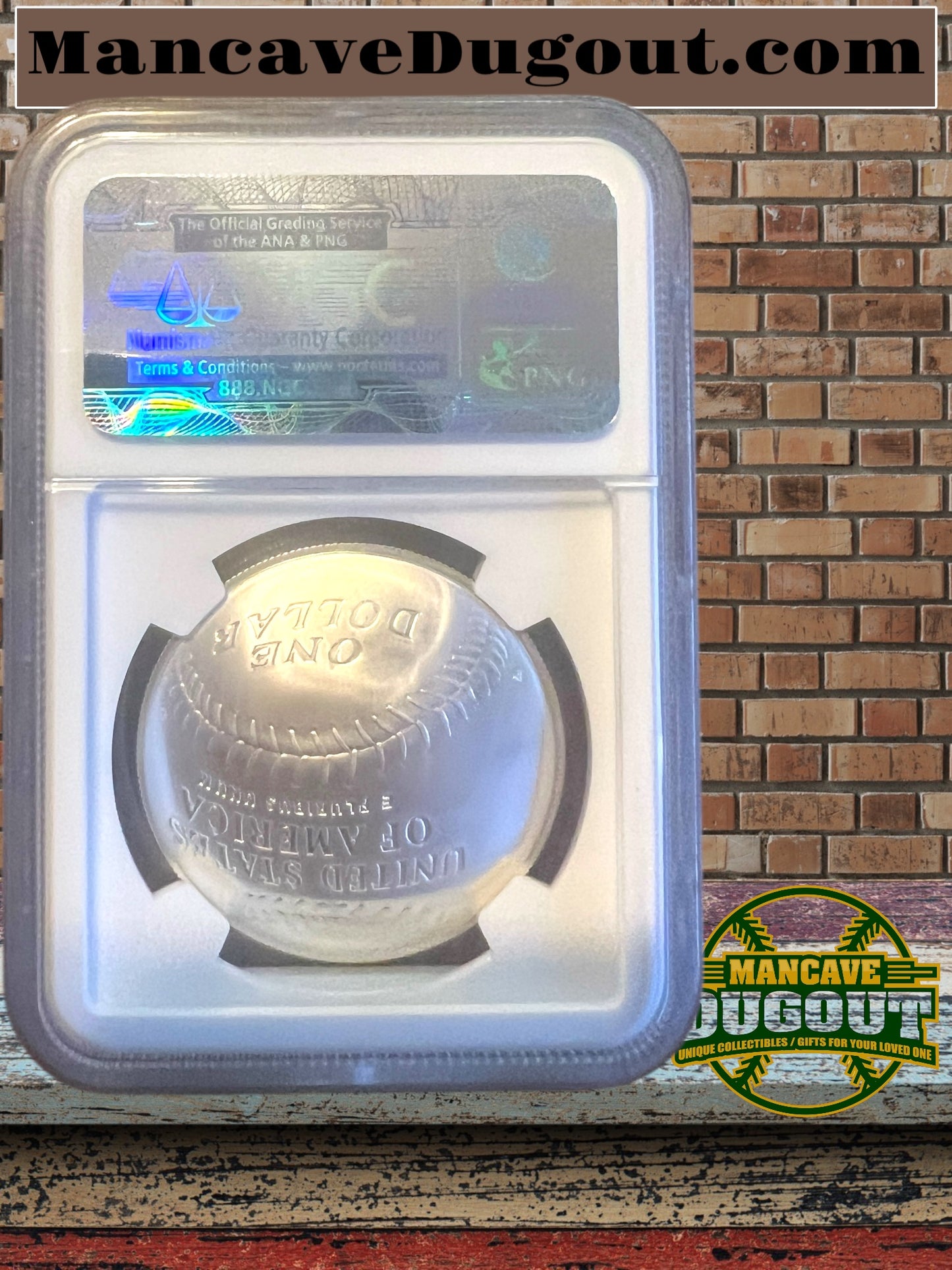 2014 Baseball Hall of Fame Silver Dollar – MS70