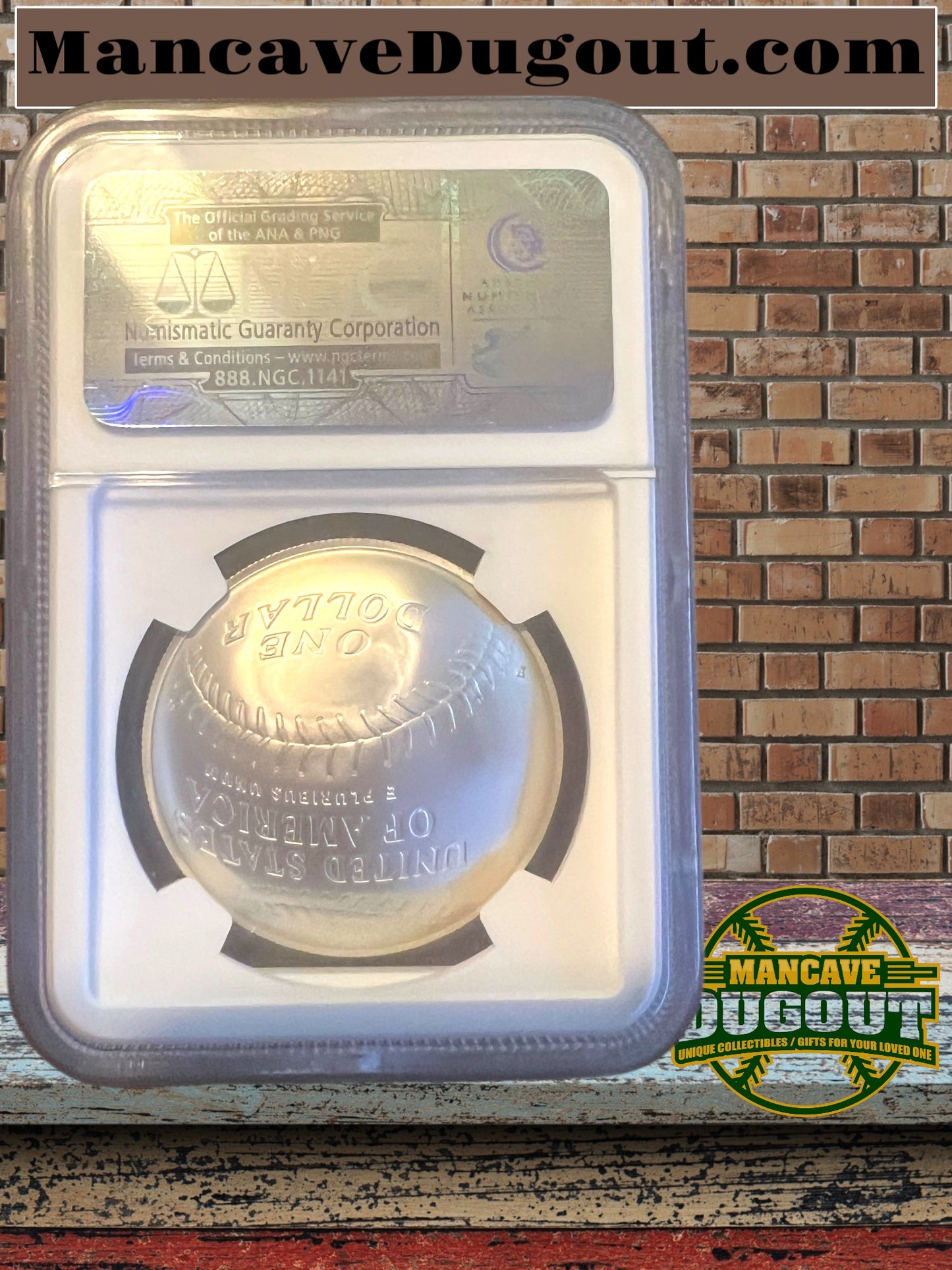 2014 Baseball Hall of Fame Silver Dollar – MS70