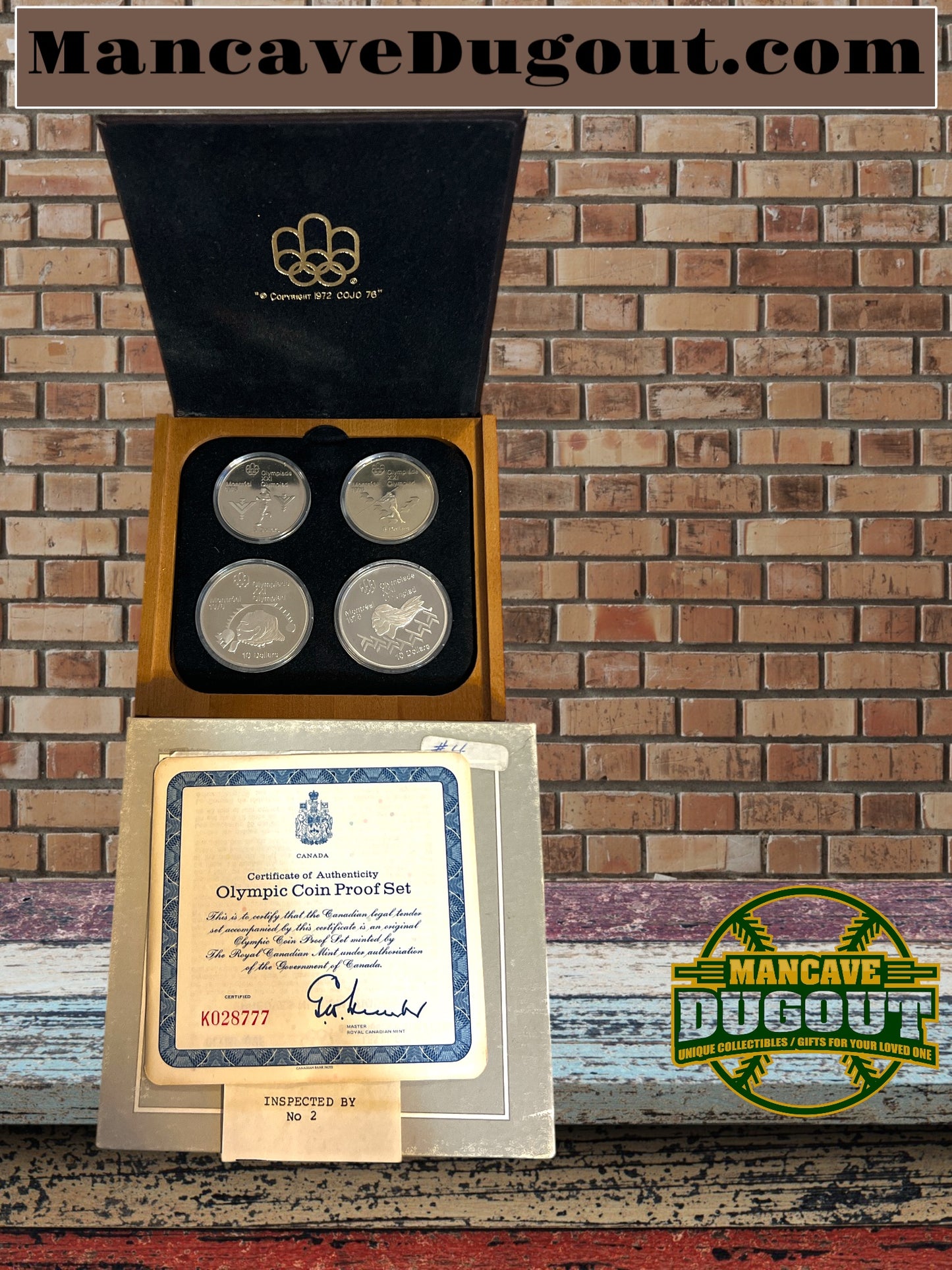 1976 Proof Silver Canadian Montreal Olympic Games 4 Coin Sterling Set Series 4