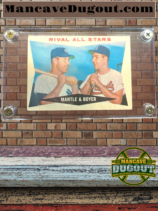 1960 Topps #160 Ken Boyer/ Mickey Mantle Rival All Stars EX+ Sharp Card