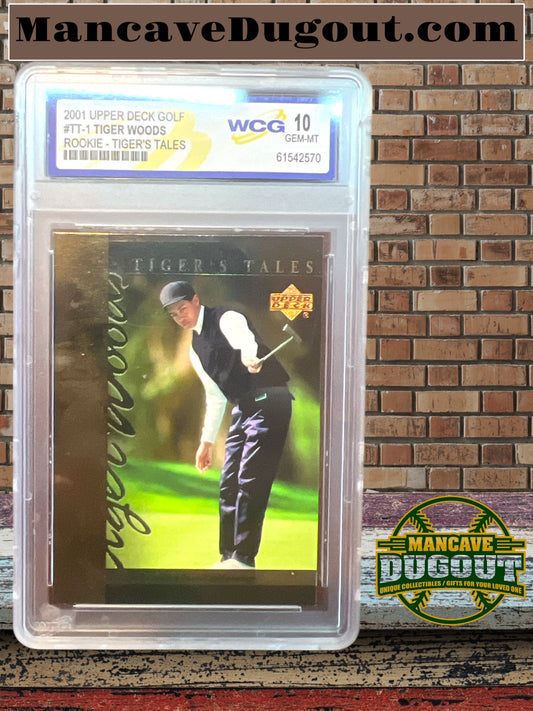 2001 Upper Deck Lot of 5 Tiger Woods Rookie Cards – GM-10-Lot A