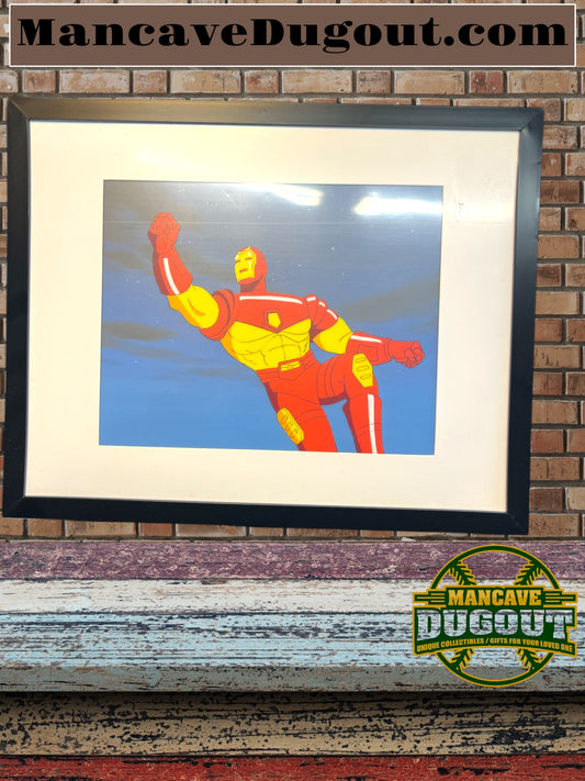 Iron Man Original Animation Cel – with hand painted background