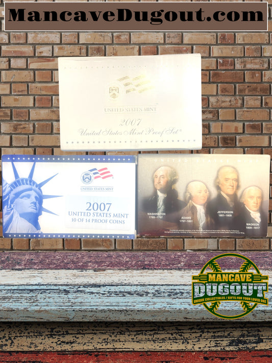 2007 S United States Mint Clad Proof Set 14 Coin Set with Box & COA