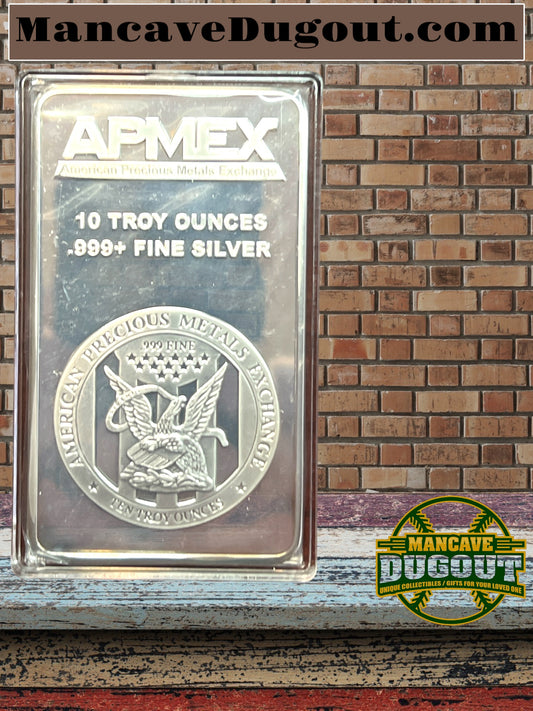 10 oz Silver Bar APMEX .999 Fine