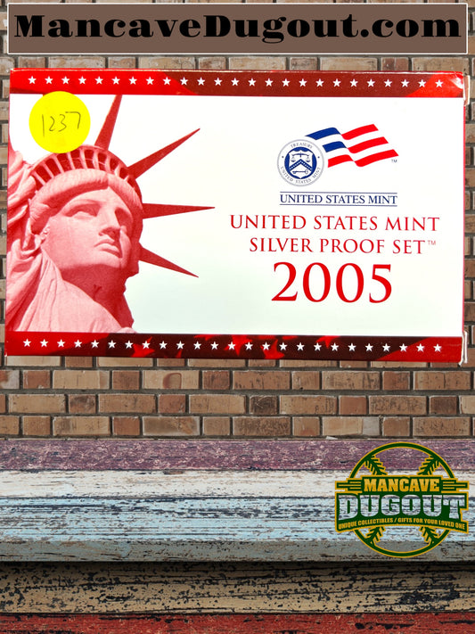 2005 US Mint Silver Proof Set 11 Coin COA In Orginal Box