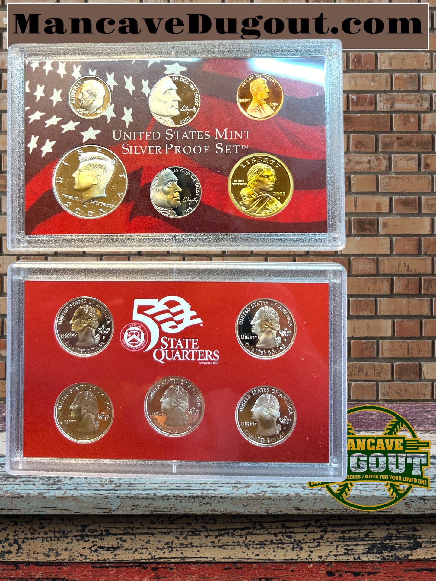 2005 US Mint Silver Proof Set 11 Coin COA In Orginal Box