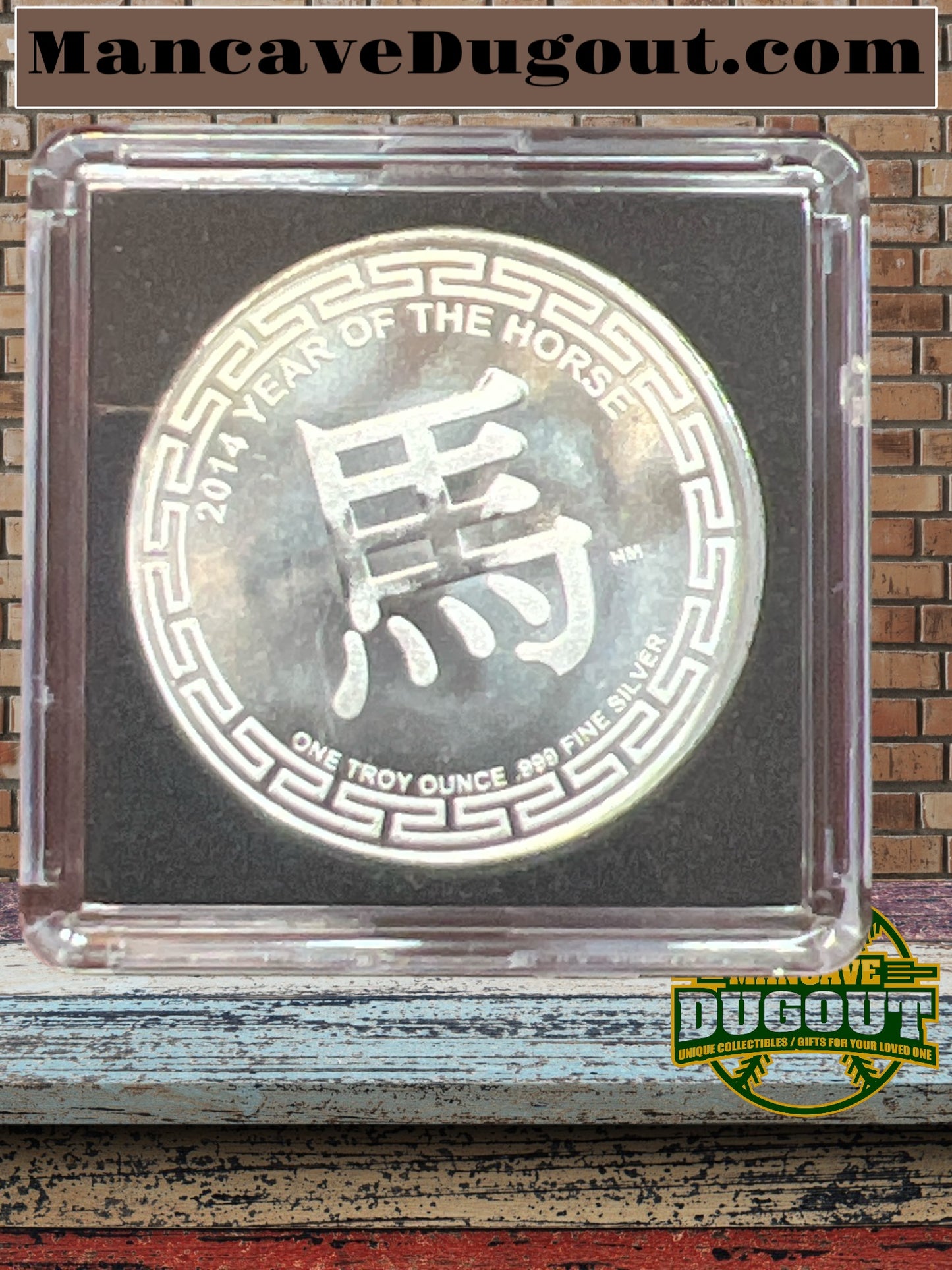 2014 Year Of The Horse Highland Mint .999 Fine Silver Bullion Round
