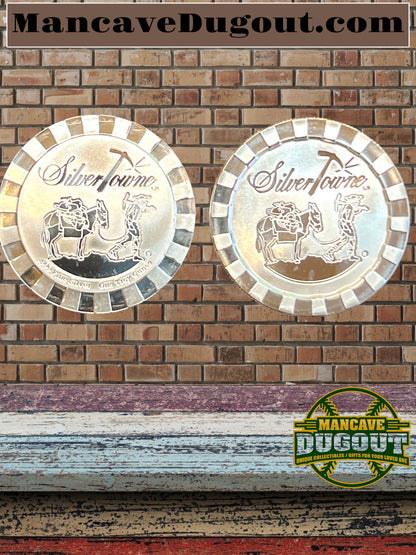 Silver Towne Silver 1 OZ. .999 Poker Chip Stacker-Cameo finish