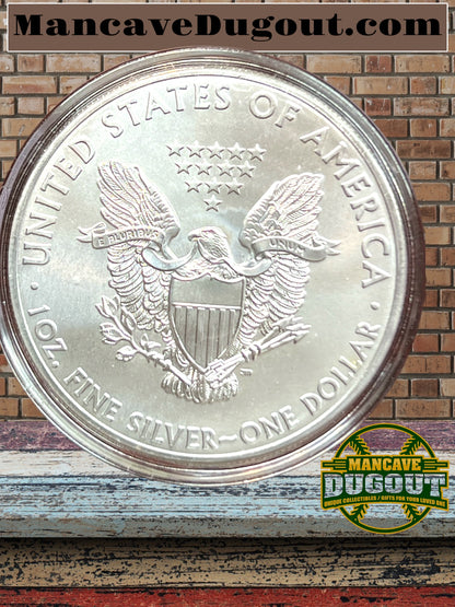 2012 UNCIRCULATED AMERICAN SILVER EAGLE, 1oz 0.999 FINE SILVER