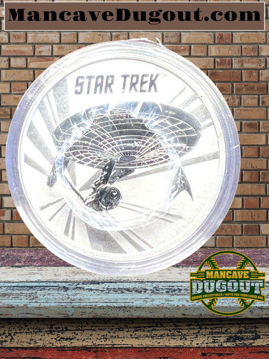2016 $1 Tuvalu Star Trek Original U.S.S. Enterprise 1 oz .999 Silver Coin Tube of 20
