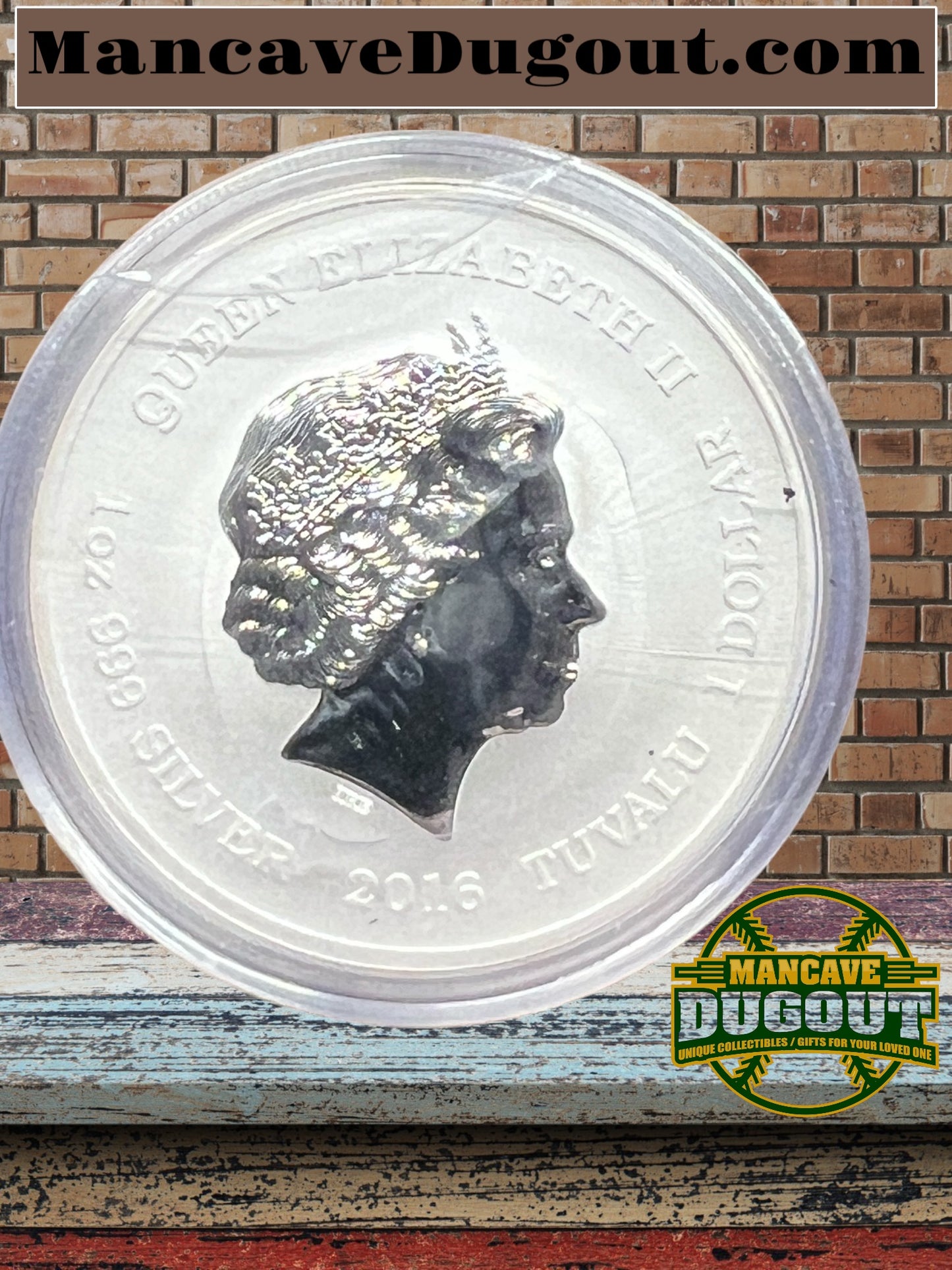 2016 $1 Tuvalu Star Trek Original U.S.S. Enterprise 1 oz .999 Silver Coin Tube of 20