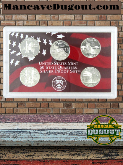 2001 Silver Proof Set U.S. Mint Original Government Packaging OGP COA
