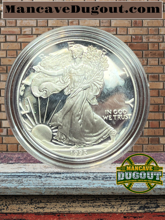 1993-P American Silver Eagle PROOF 1 Oz Silver - Coin & Box & COA