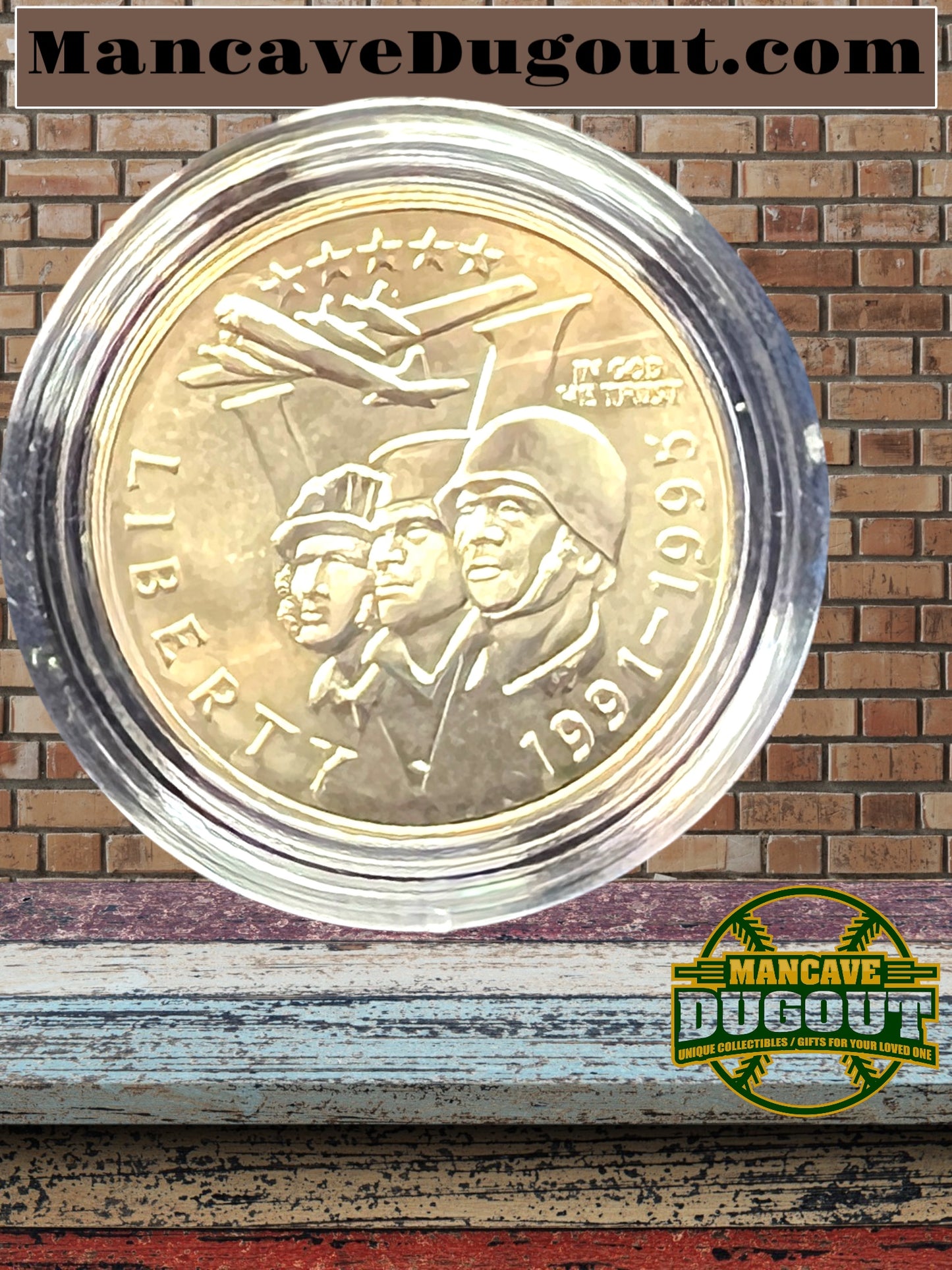 1995 World War II 50th 1991-1995 WWII 2 Coin Silver Dollar and 50c WW2-Uncirc