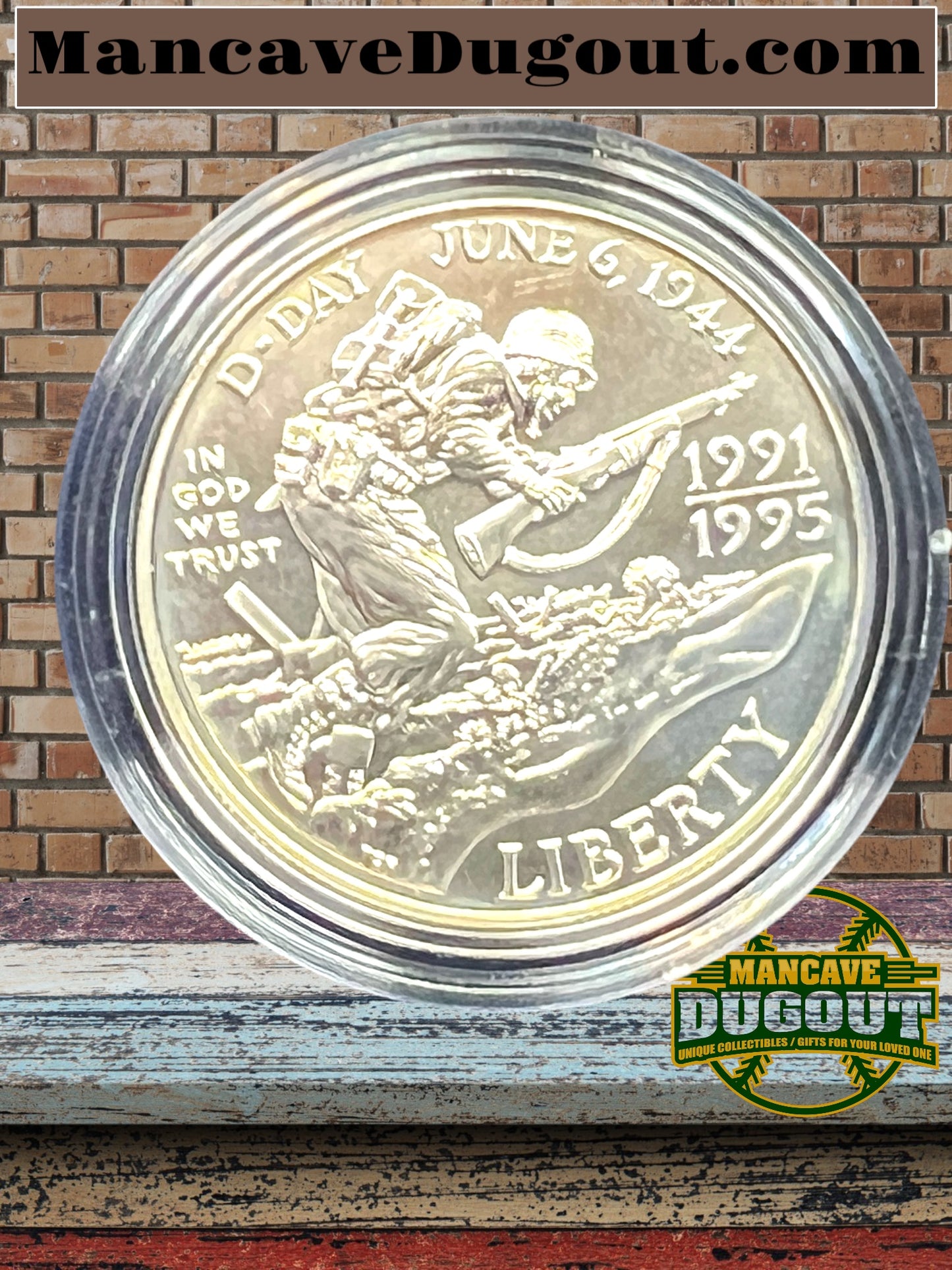 1995 World War II 50th 1991-1995 WWII 2 Coin Silver Dollar and 50c WW2-Uncirc