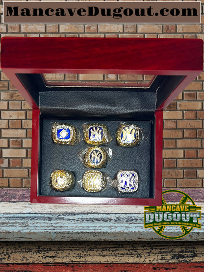 New York Yankees World Series Souvenir Rings Set Size 11 - 7 Championship Rings