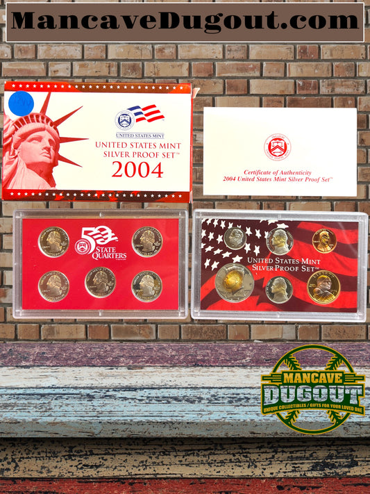 2004 US Mint Silver Proof 11 Coin Set Original Government Packaging OGP