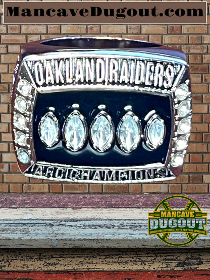 Oakland Raiders-Souvenir Championship Rings 6 pcs together-W/Wooden Box